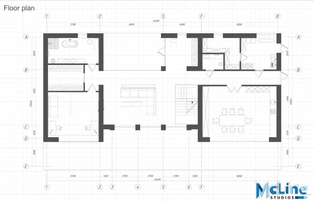 Foundation Plan Drawings - McLine Studios