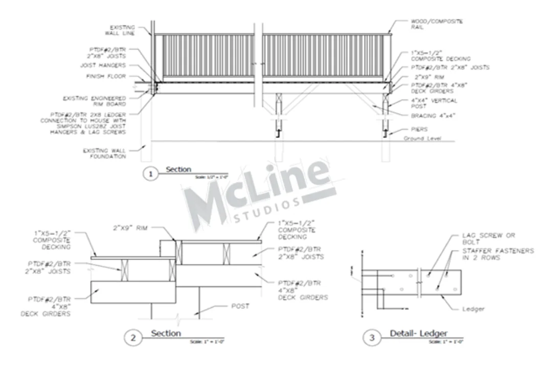 Deck Shop Drawing Sample