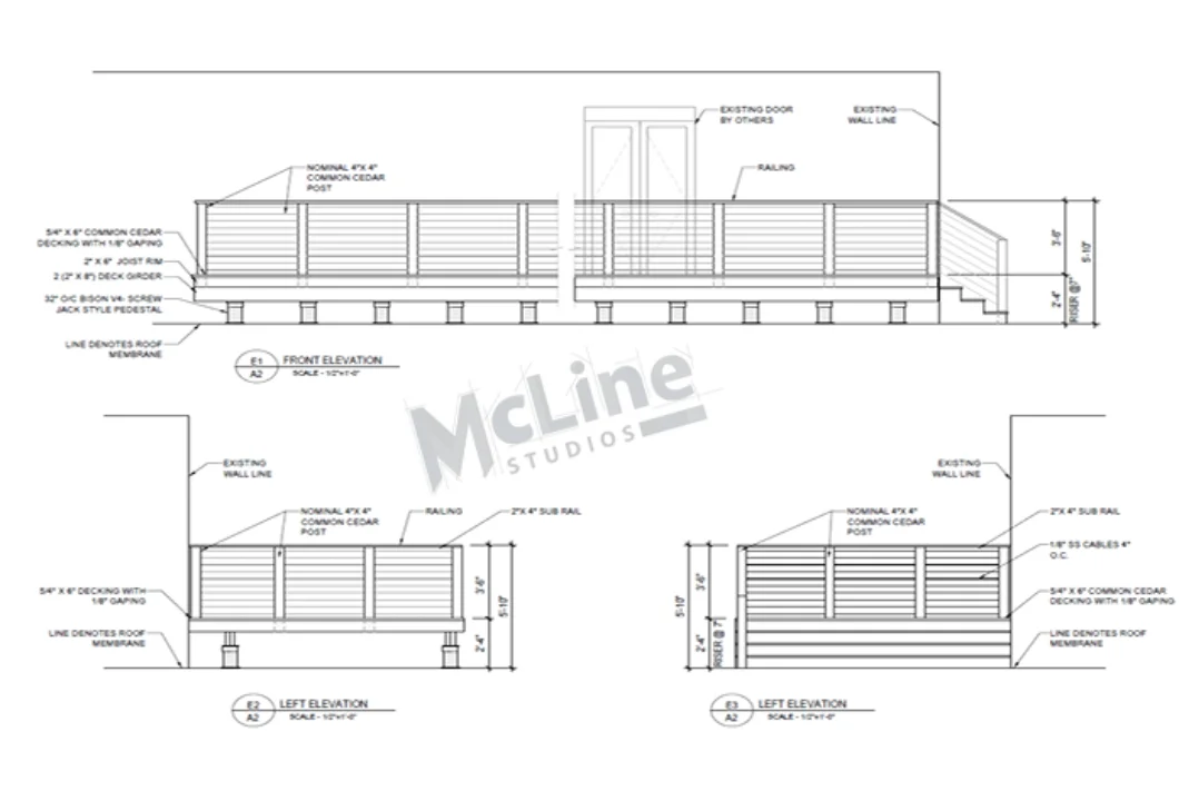 Deck Shop Drawing Sample
