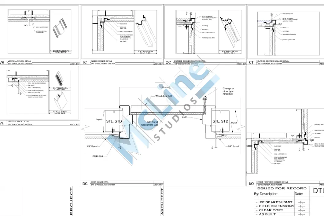 Wall Panel Shop Drawings Samples
