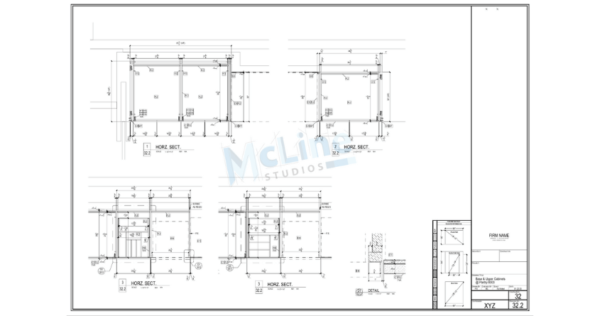 Cabinet Shop Drawings Samples