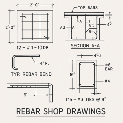rebar shop drawings